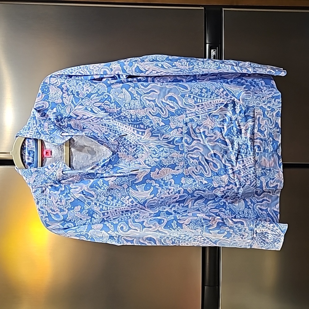 Lilly Pulitzer Cassi Sea What I Sea Long Sleeve Popover